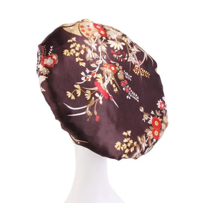 Women Satin Round Cap Sleep Hat