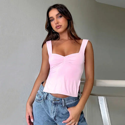 A Slim Fit Y2K Summer Crop Top