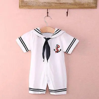 Baby Sailor Romper Jumpsuit Cute Casual