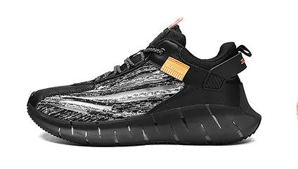 A Men's Reflective Running Shoes: High-Quality, Breathable Sneakers