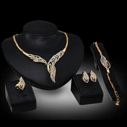 01 Gold Indian Bridal Jewelry Set