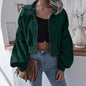 a Corduroy Cropped Jacket  For Women