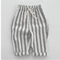 Vintage Linen Cotton Stripe Pants