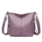 Solid Colors PU Leather Shoulder Bags