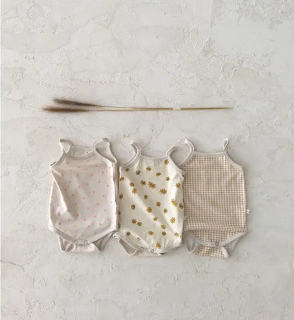 Korean-Style Soft Newborn Sling Romper & Vest