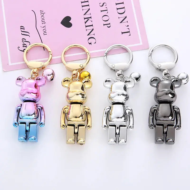 Colorful Bear Keychain Couples Gift