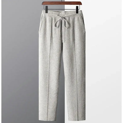 a Pure Wool Knitted Pants for Men