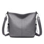 Solid Colors PU Leather Shoulder Bags