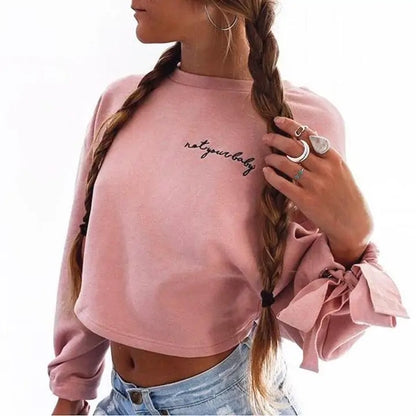 A Beau Fem Cropped Top Pullover