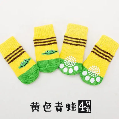 Cute Anti-Slip Dog Socks Set