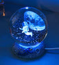 Marine Animals Crystal Ball 3D  with Resin Sphere Stand Base