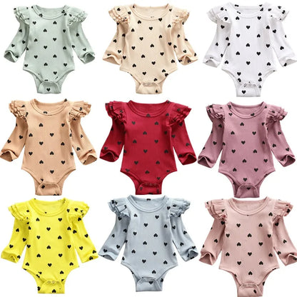 Baby Romper Polka Dot Ruffles Playsuit