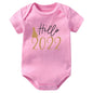 Hello 2022 Newborn Baby Bodysuit Romper