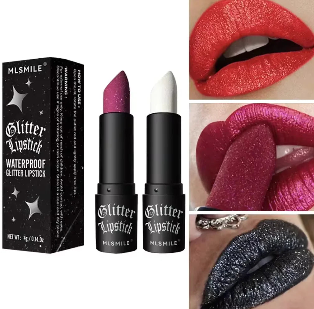 1 Glitter Luxe: 7-Color Waterproof Moisture-Infused Lipstick Collection