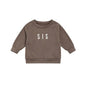 Toddler Solid Letter Print  Pullover