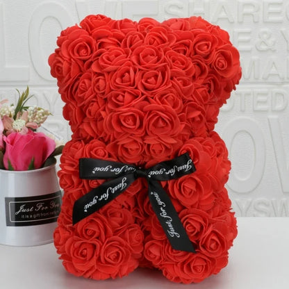 Christmas Gift Rose Plush Toy Bear