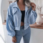 a Corduroy Cropped Jacket  For Women