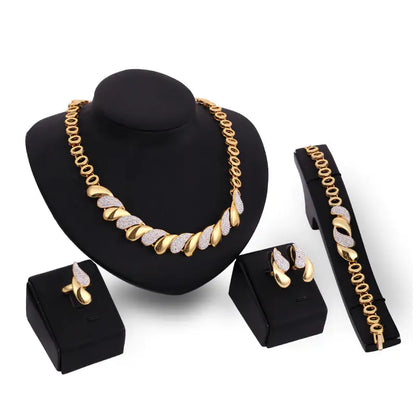 01 Gold Indian Bridal Jewelry Set