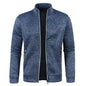 a Men Zipper Jackets Standing Collar