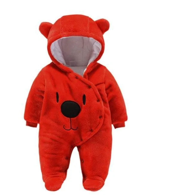 Bear Hooded Jumpsuit Baby