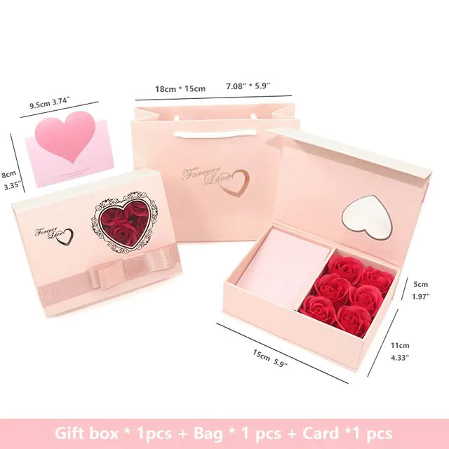 Rose Gift Box Soap Artificial Flower