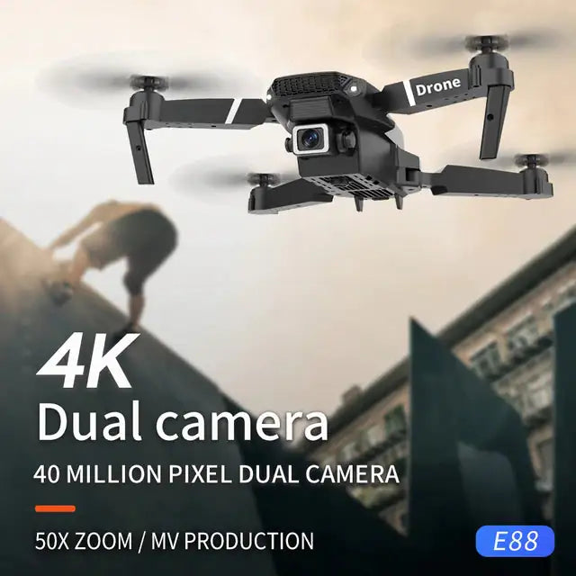 Professional Drone E88 4k Wide-Angle HD