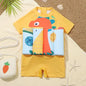 Cartoon Print One-Piece Floating Rash Guard Bathing Suit