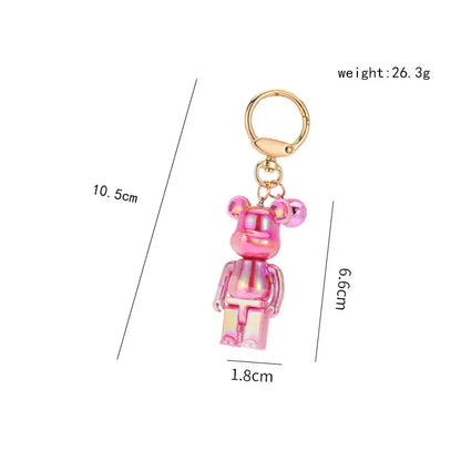 Colorful Bear Keychain Couples Gift