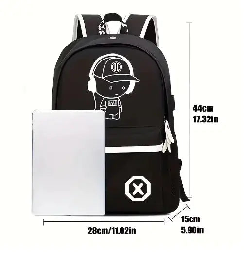 Anime Luminous School Backpack