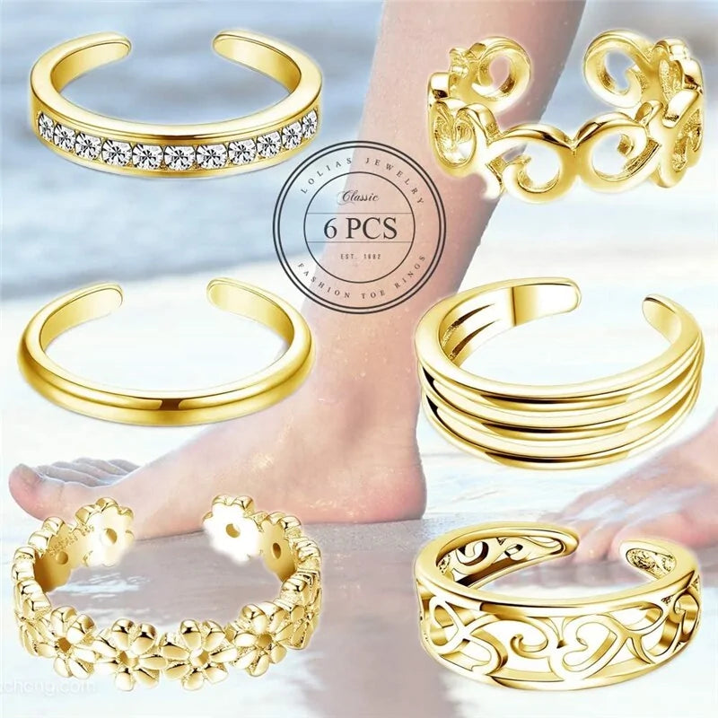 6 Piece Summer Beach Foot Jewelry