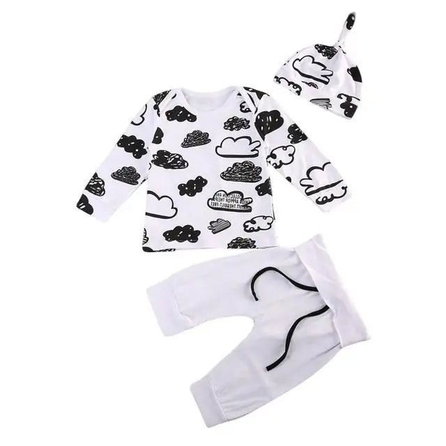 Unisex Monochrome Newborn Cloud Set