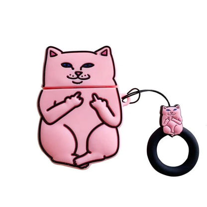 Cartoon Cat Earpods Case