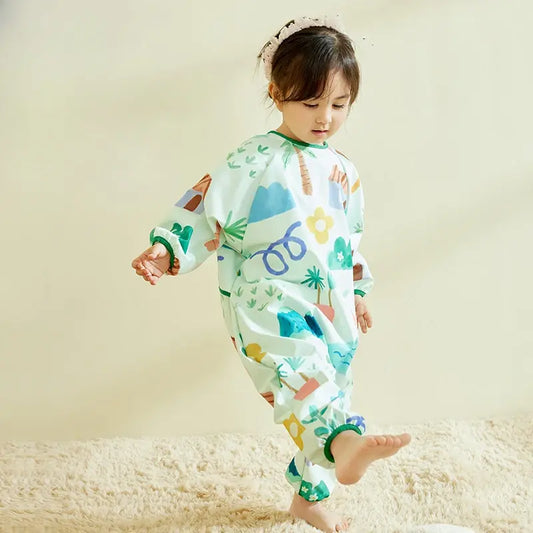 Baby Waterproof Cartoon Overalls Lightweight One-Piece