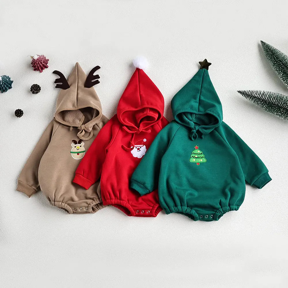 CuddleJoy Christmas Baby Bodysuits: Snuggly Style