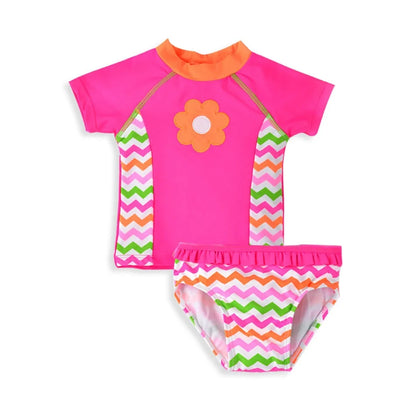 Watermelon Print Toddler Girls' Swimsuit