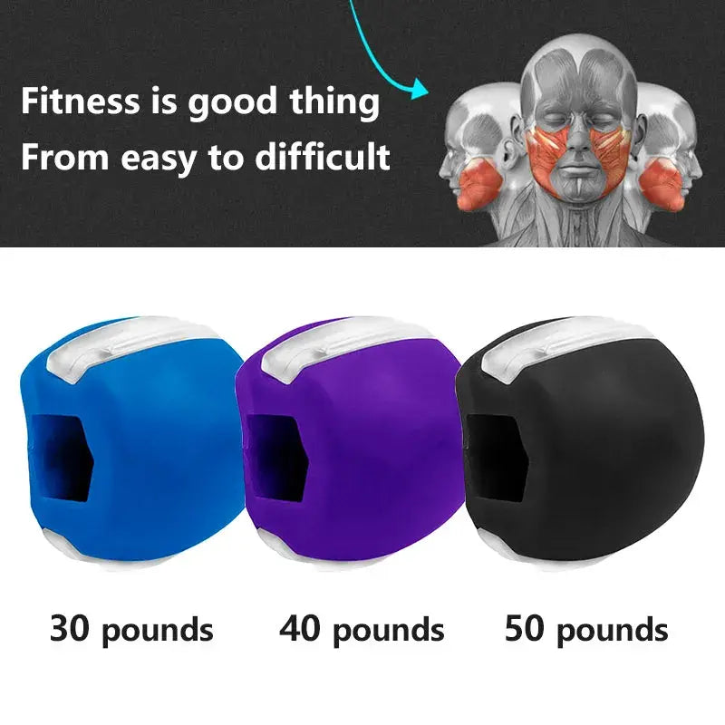 Silica Gel Jaw Exercise Fitness Ball