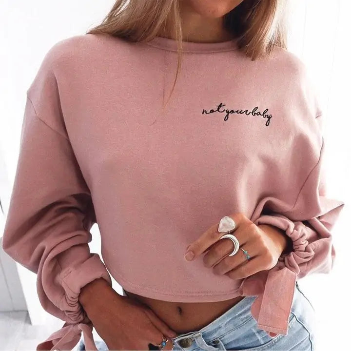 A Beau Fem Cropped Top Pullover