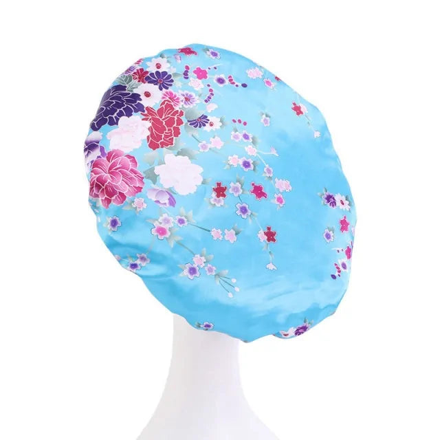 Women Satin Round Cap Sleep Hat