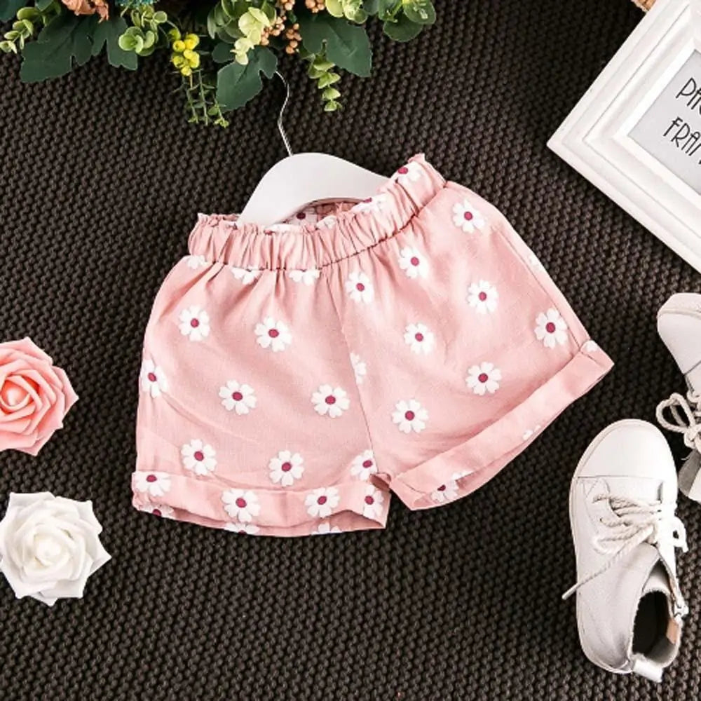 Girls Lace Top And Shorts Set