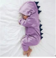 Newborn Dinosaur Hooded Romper Jumpsuit