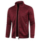 a Men Zipper Jackets Standing Collar