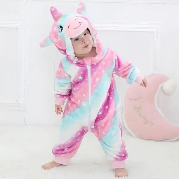 Children's Cute Long Sleeved Pajamas