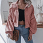 a Corduroy Cropped Jacket  For Women