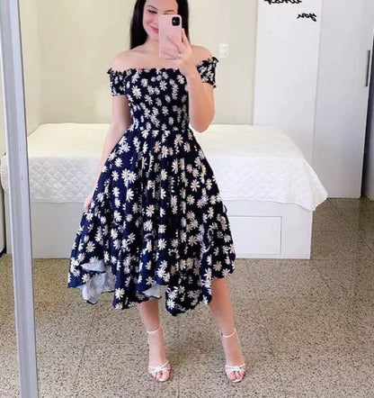 A Rockabilly Women Swing Dress