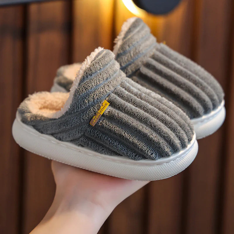 Non-Slip Thick-Soled Warm Cotton Slippers