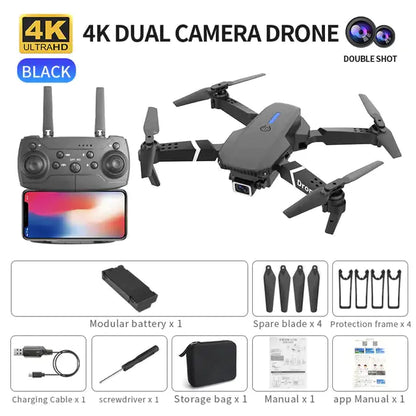 Professional Drone E88 4k Wide-Angle HD