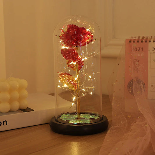 a Valentine's Day LED Light Beauty And The Beast Rose