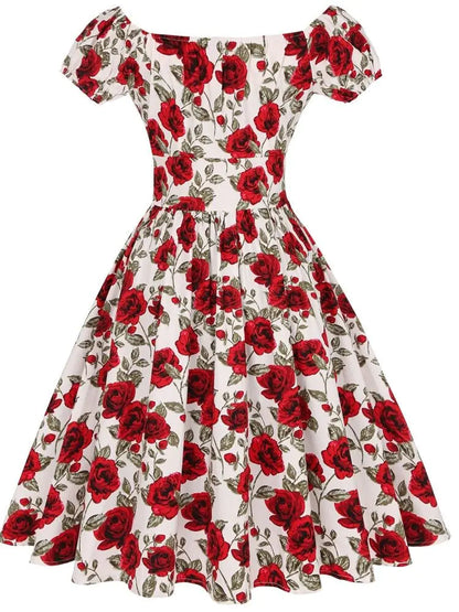 A Rockabilly Women Swing Dress