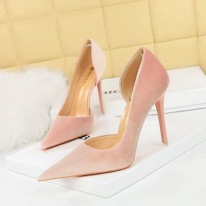 An European And American Style Fashion Banquet High-heeled Shoes With Stiletto Heel