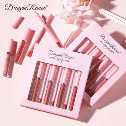 001 4pcs Lip Gloss Lip Liner Pen Set